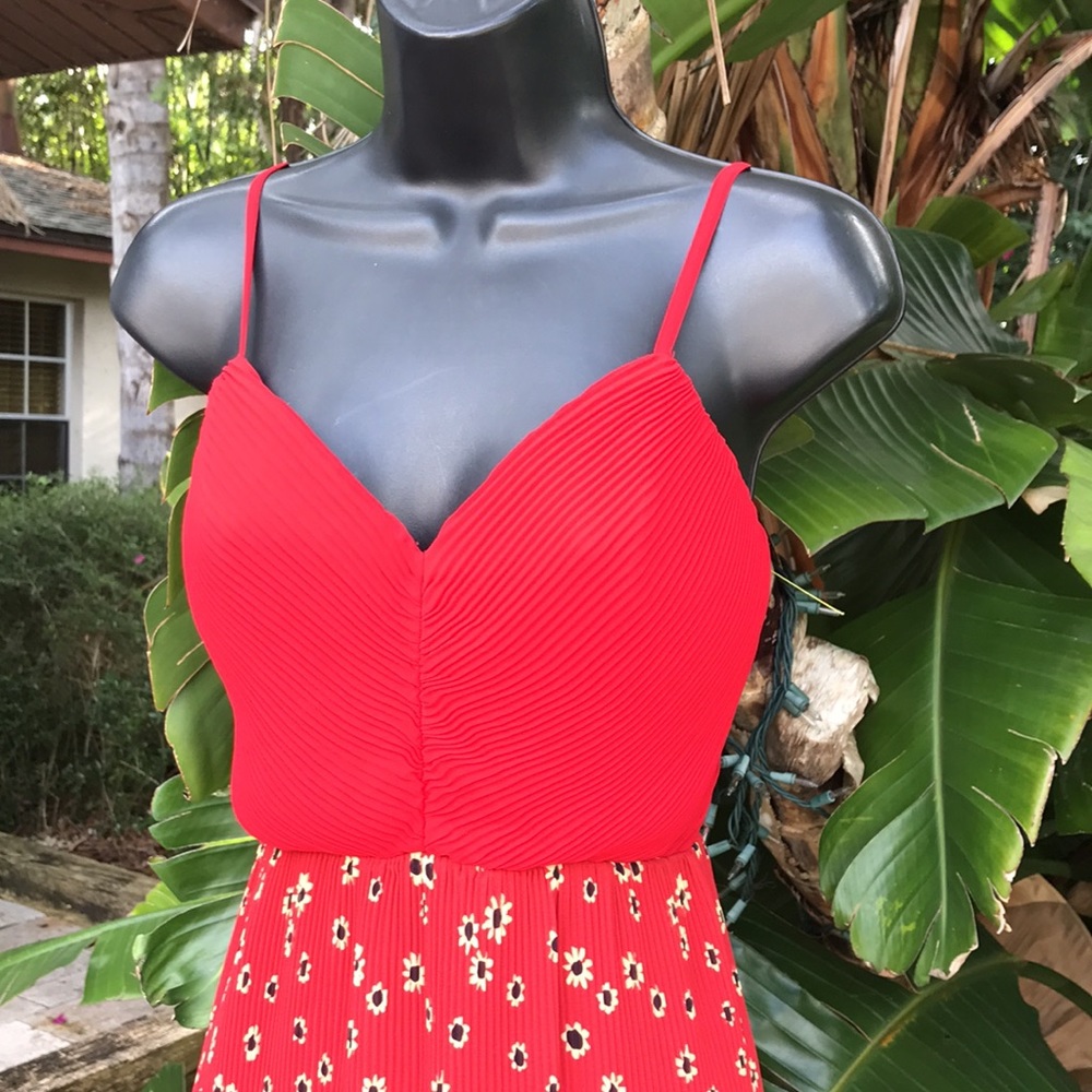 Fame and partners pleated Slip dress